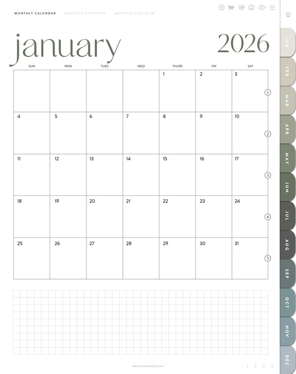 Monthly Calendar